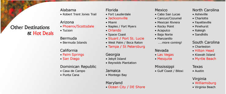 More Destinations