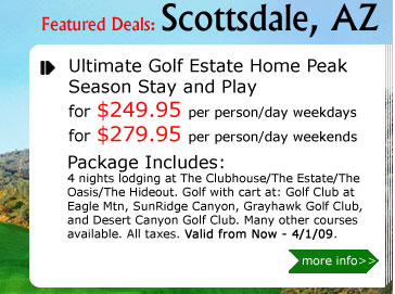 Ultimate Golf Estate Home Peak Season Stay and Play for $249/$279