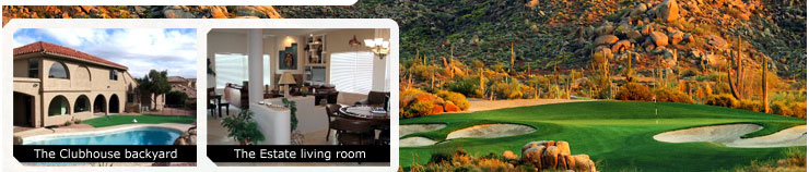 Hot Deal Pictures: The Clubhouse backyard, The Estate living room