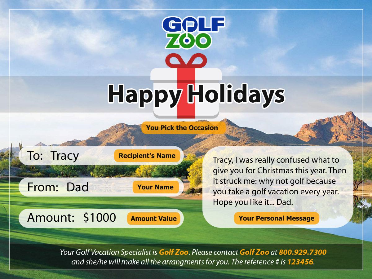 Golf Zoo Gift Certificate