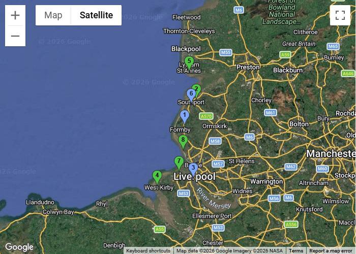 Liverpool / Southport Map