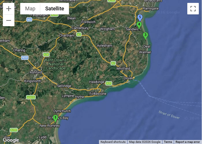 Southeast England / Kent Coast Map