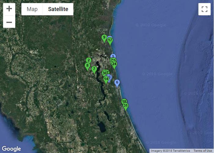 Jacksonville / St. Augustine Map