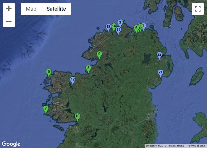 North and North West Map