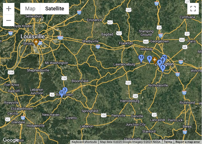 Kentucky Golf Trail Map