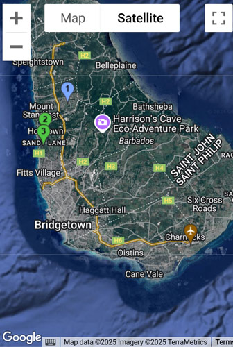 Barbados Map
