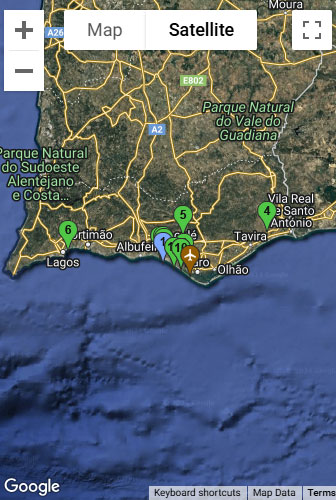 Algarve Map