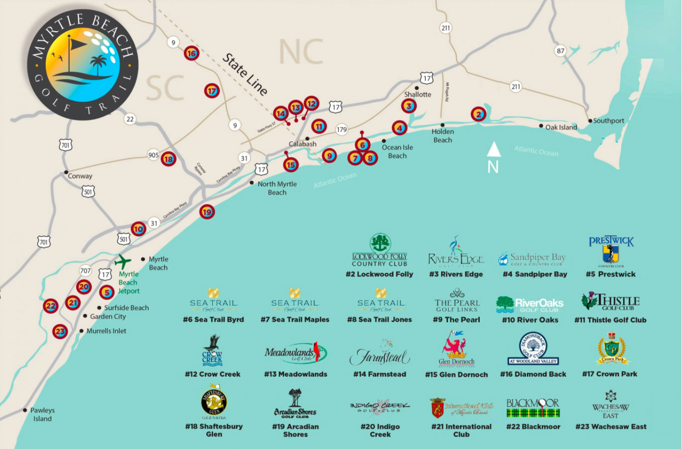 Three great ways to play Mrytle Beach Golf Trail!